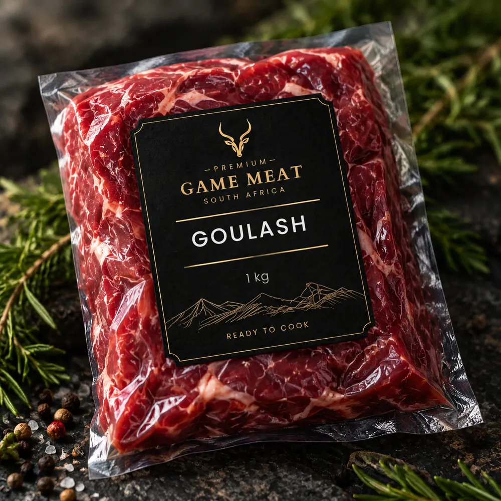 Pack of cubed game goulash